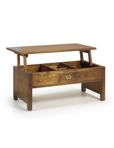 Mesa centro Top Star 2 cajones elevable