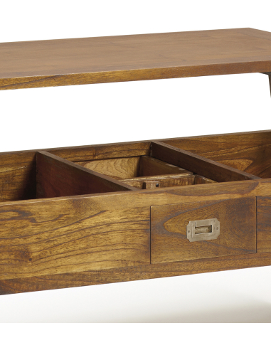 Mesa centro Top Star 2 cajones elevable