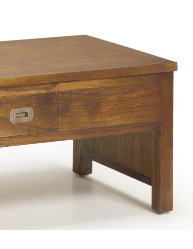 Mesa centro Top Star 2 cajones elevable