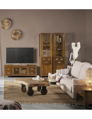 MUEBLE TV FLASH 2 PUERTAS 4 CAJONES