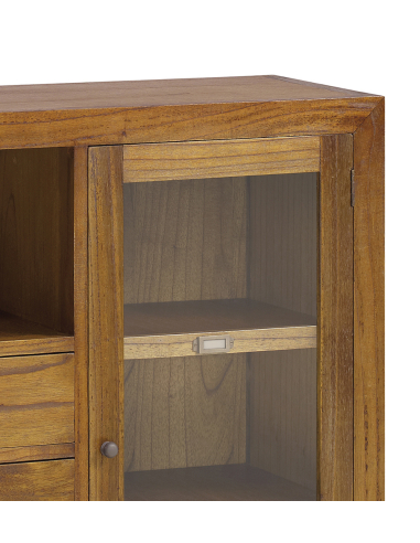 Estantería con vitrina derecha combi...