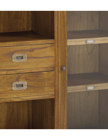 Estantería con vitrina derecha combi...