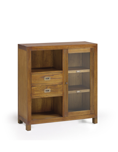 Estantería con vitrina derecha combi...