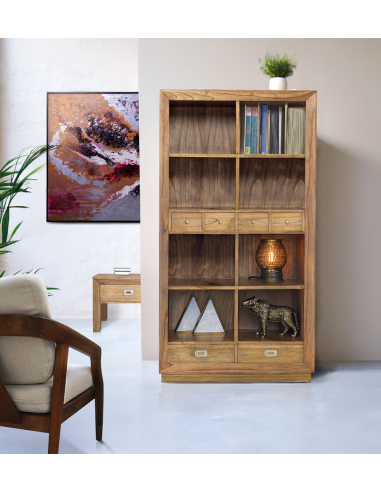 Librería Merapi 6 cajones y 8 huecos
