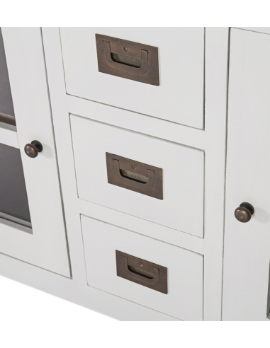 Mesa Consola Blanca Cajones Everest Mesa Consola Blanca Cajones Everest