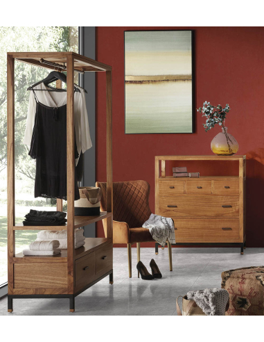 Cómoda Madhu 3+2 cajones 1 hueco