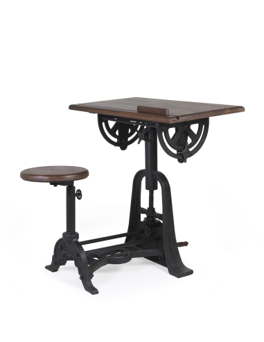 Escritorio arquitecto + taburete Pipa