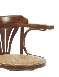 Silla comedor con brazos Star asiento rattan y giratoria 2