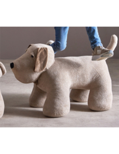 Muñeco decorativo perro beige