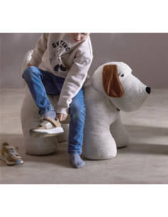 Muñeco decorativo perro blanco 2