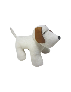 Muñeco decorativo perro blanco