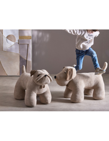 Muñeco decorativo Bulldog beige