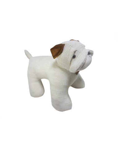 Muñeco decorativo Bulldog blanco
