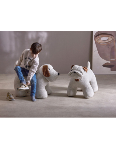 Muñeco decorativo Bulldog blanco