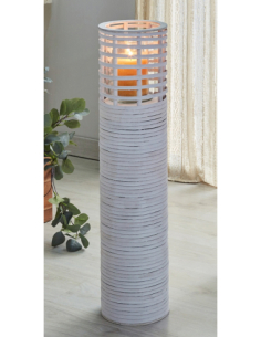 Pie mimbre blanco 80 cm