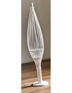 Pie mimbre Hikari blanco 98 cm