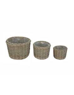 Set 3 maceteros mimbre 2