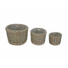 Set 3 maceteros mimbre | Kasas Decoración