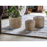 Set 3 maceteros mimbre | Kasas Decoración