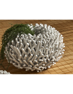 Macetero ramas morera blanco