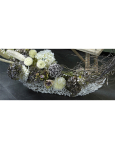 Barca decorativa ramas...