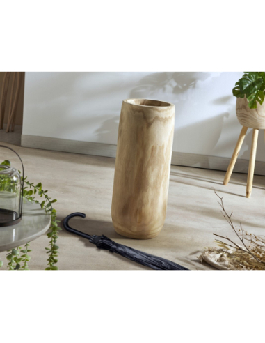 Jarrón decorativo/paragüero madera...