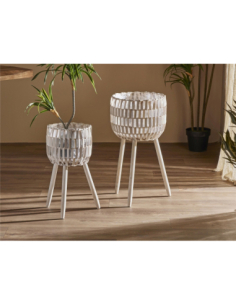 Set 2 maceteros entramado...