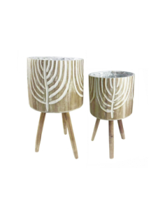 Set 2 maceteros madera... 2