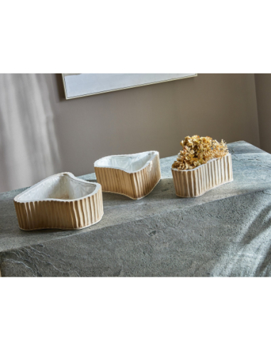 Set 3 centros madera natural Set 3 centros madera natural