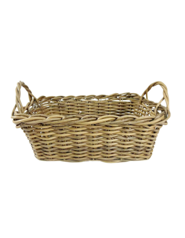 Canasta 2 asas imitación ratán