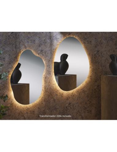 Espejo con luz led 60 x 99 cm