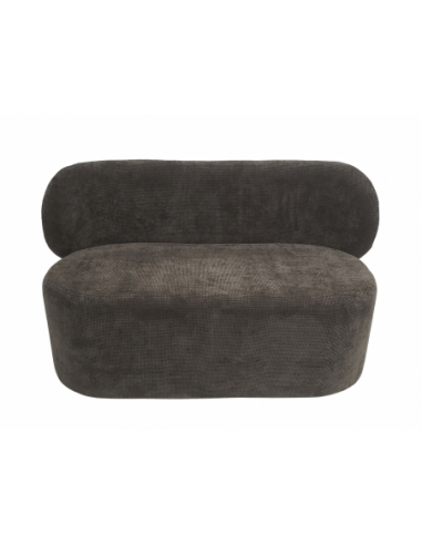 Sofá Yak 2 plazas chenille gruesa marrón