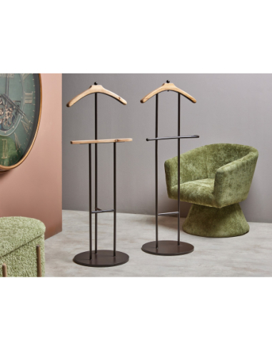 Galán de noche madera y metal 130cm