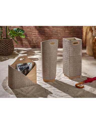 Revistero organizador rizo suave topo...