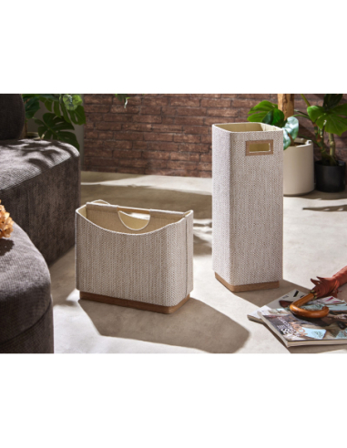 Revistero/organizador natural con asa...