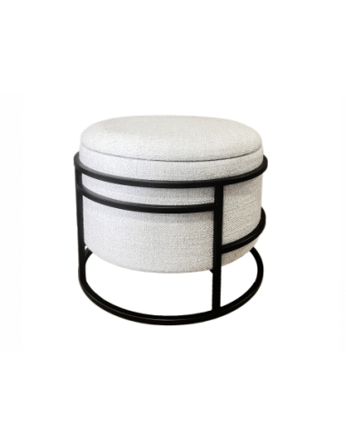 Puff cilíndrico pure estructura metal...