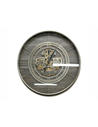 Reloj de pared mecanismo a la vista...