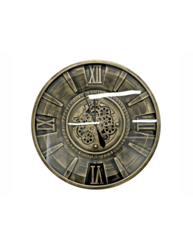 Reloj de pared mecanismo bronce 80 cm