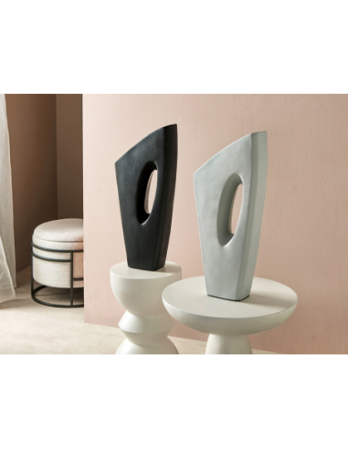 Vasija decorativa khaldun negro 61 cm