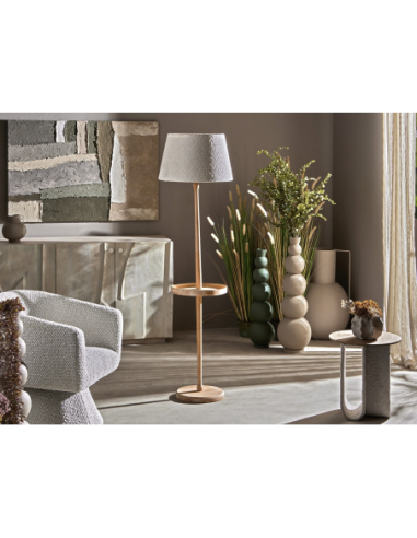 Lámpara de pie Soval pantalla alpaca...
