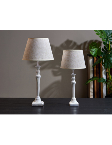 Lámpara de sobremesa Heli pie beige...