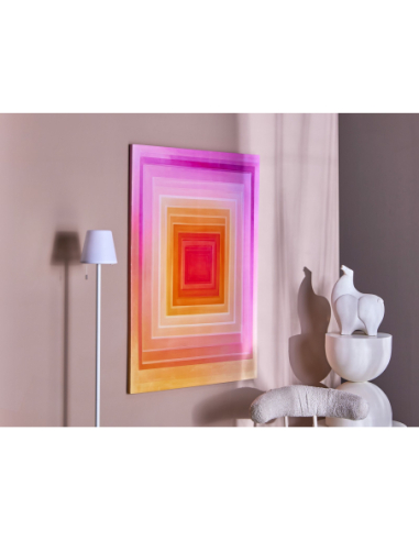 Oleografía alto brillo tonos rosados...