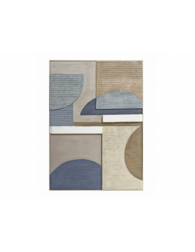 Cuadro abstracto azules y marrones...