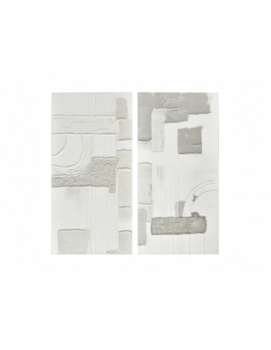 Set 2 óleos abstractos relieves...