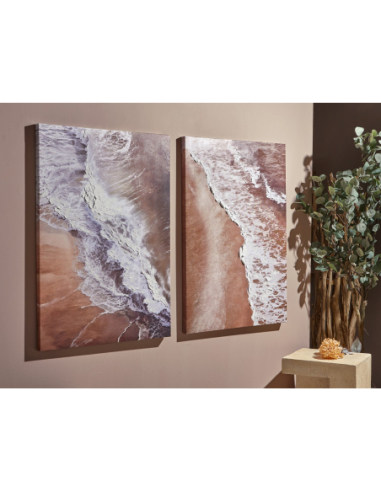 Set 2 lienzos impresos espuma 50%...