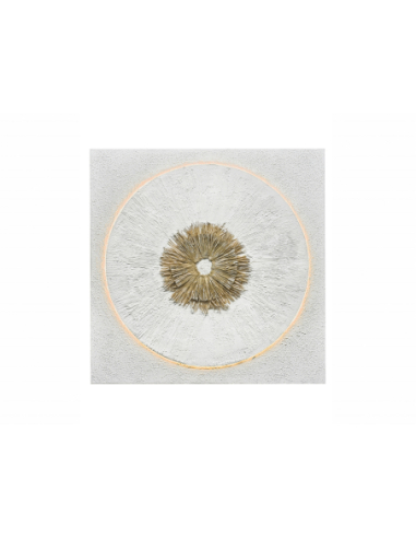 Óleo abstracto Aurora led. 100x100 cm