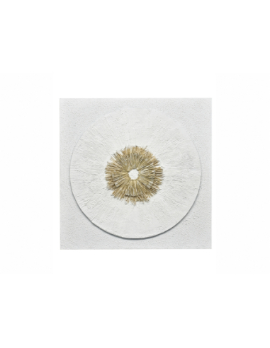 Óleo abstracto Aurora led. 100x100 cm