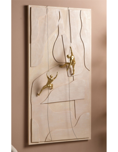 Lienzo abstracto escaladores 70x140 cm