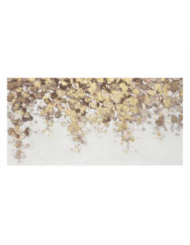 Lienzo impreso ramas colgantes oro y...