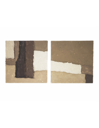 Set 2 cuadros abstractos texturas...